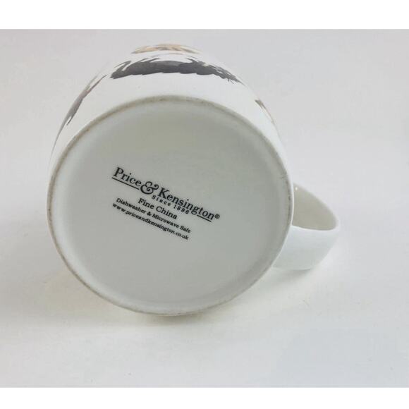 Price & Kensington Fine Porcelain Cat Kitten Coffee Cup Mug Tea Orange Playing W - Picture 6 of 6